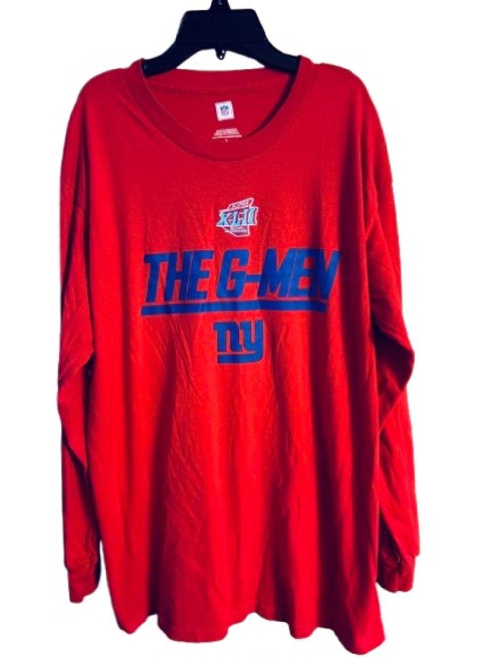 New York Giants long-sleeve shirt Super Bowl XLII "The G-Men Large
